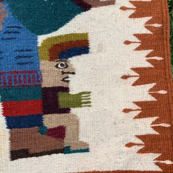 Wool tapestry handmade Mexico - Picture 9 of 13